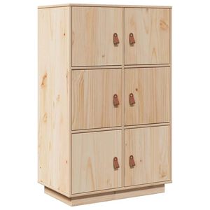 vidaXL Credenza 67x40x108,5 cm in Legno Massello di Pino