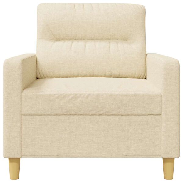 vidaXL Poltrona Crema 60 cm in Tessuto