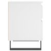 vidaXL Comodino Bianco 40x35x50 cm in Legno Multistrato