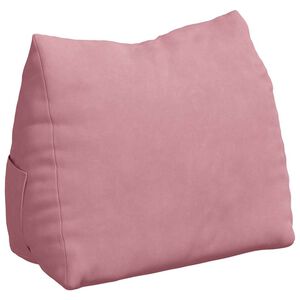 vidaXL Cuscino per Schiena Rosa 45 x 20 x 35 cm Tessuto in Cords