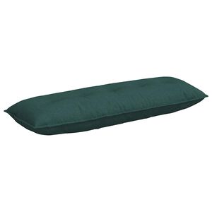 vidaXL Cuscino per Schiena Verde Scuro 140 x 19 x 50 cm Tessuto