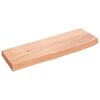 vidaXL Ripiano Muro Marrone Chiaro 60x20x4 cm Massello Rovere Trattato