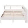 vidaXL Letto Libreria senza Materasso Bianco 135x190 cm Legno di Pino