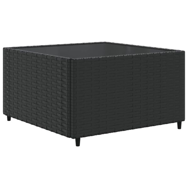 vidaXL Set Mobili da Giardino con Cuscini 8 pz Nero in Polyrattan