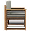 vidaXL Set di divani da esterno con cuscino Naturale 71 x 63 x 73 cm