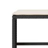 vidaXL Set Divano da Giardino 6 pz con Cuscini Nero in Polyrattan