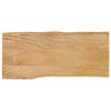 vidaXL Piano per Tavolo 80x40x3,8cm Bordi Vivi in Legno Massello Mango