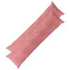 vidaXL Federa 2 pcs HEERLEN Rosa 40 x 145 cm Velluto
