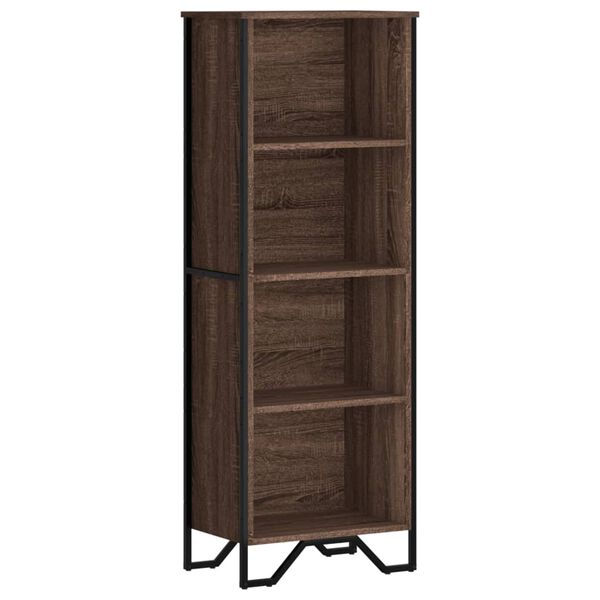 vidaXL Libreria Rovere Marrone 50x31x137,5 cm in Truciolato