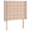 vidaXL Testiera ad Orecchio Cappuccino 93x16x118/128 cm in Similpelle