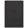 vidaXL Credenza Nera 67x39x95 cm in Acciaio