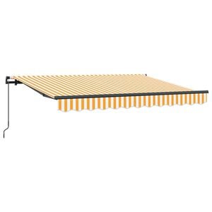 vidaXL Tenda Retrattile Giallo 250 x 200 cm Tessuto