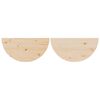 vidaXL Tavolino da salotto 2 pcs Naturale Legno di pino massello