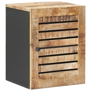 vidaXL Armadio pensile con porta Marrone e Nero 38 x 33,5 x 48 cm