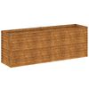 vidaXL Letto rialzato da giardino 196x50x69 cm in acciaio Corten