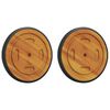 vidaXL Ruote Spaziali con ruota 2 pz Marrone 20.5 x 20.5 x 2 cm