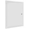 vidaXL Pannello di Accesso Bianco 43 x 33 x 3 cm Acciaio
