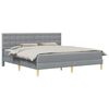 vidaXL Struttura letto con materasso Grigio chiaro 180 x 200 cm