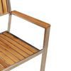 vidaXL Setdapranzodagiardino 3 pcs Marrone Teak massello