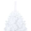 vidaXL Albero di Natale Preilluminato con Palline Bianco 180 cm PVC