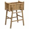 vidaXL Vaso da Giardino con Supporto Naturale 50 x 38 x 74 cm Bamb&ugrave;