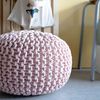KidsDepot Pouf Bundy 40x32 cm in Cotone Rosa