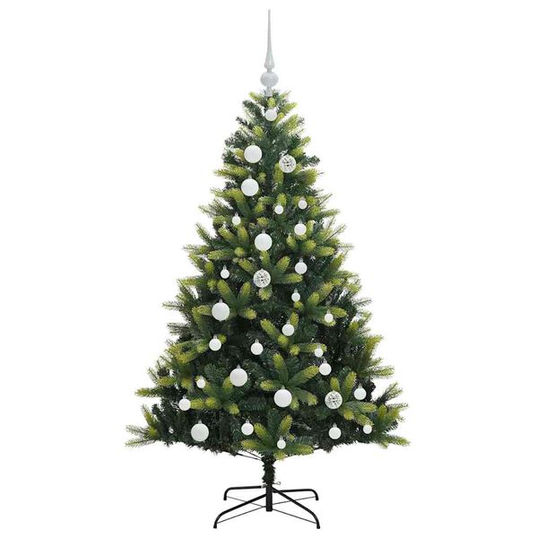 vidaXL Albero di Natale Artificiale Pieghevole 150 LED Verde 120 cm
