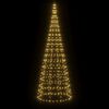 vidaXL Albero di Natale a LED 550 LED Bianco Caldo 300 cm