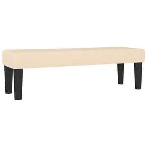 vidaXL Panca Crema 100x30x30 cm in Tessuto