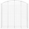 vidaXL Cesto Gabbione ad Arco 200x50x180/200 cm Ferro Zincato