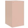 vidaXL Comodini 2 pz Rosa 34,5x39x62 cm in Acciaio