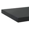 vidaXL Mensole a Muro 2 pz 75x30x3 cm Nero in Acciaio Inossidabile