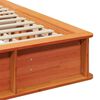 vidaXL Struttura del letto Marrone cerato 200 x 200 cm Pino massello