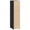 vidaXL Credenza Nera 30x41x124 cm in Legno Multistrato
