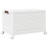 vidaXL Scatola Portaoggetti Impilabile con Ruote 75 L 64x40x41 cm
