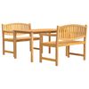 vidaXL Set da Pranzo per Giardino 3 pz in Legno Massello di Teak