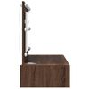 vidaXL Tavolo da Trucco Marrone 100 x 40 x 70 cm Legno multistrato