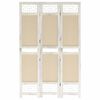 vidaXL Divisorio a 3 Pannelli Crema 105x165 cm in Tessuto