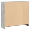 vidaXL Libreria Grigio Cemento 80x24x75 cm in Legno Multistrato