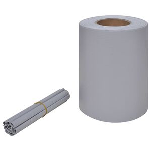 vidaXL Striscia divisoria per la privacy PVC 70x0,19 m Grigio chiaro
