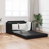 vidaXL Divano letto 110cm Nero Pelle Artificiale