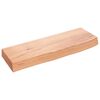 vidaXL Ripiano Muro Marrone Chiaro 60x20x6 cm Massello Rovere Trattato