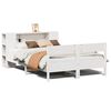 vidaXL Letto Libreria senza Materasso Bianco 150x200 cm Legno di Pino