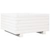 vidaXL Fioriera da Giardino Bianca 50x50x26,5cm Legno Massello di Pino