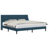 vidaXL Struttura del letto con testiera Blu 180 x 200 cm Velluto