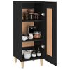 vidaXL Credenza Nero 34,5x34x90 cm in Legno Multistrato