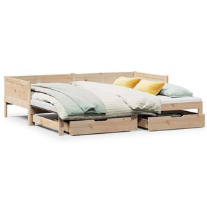 vidaXL Divano Letto Estraibile con Cassetti senza Materasso 80x200 cm