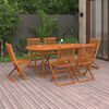 vidaXL Set da Pranzo da Giardino 7pz 180x90x75cm Legno Massello Acacia
