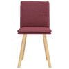 vidaXL Sedie da Pranzo 2 pz Rosso Vino in Tessuto