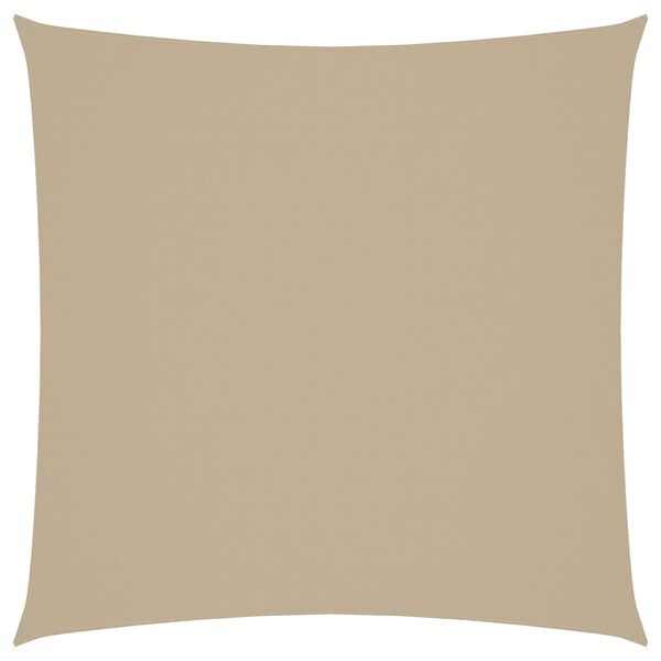 vidaXL Parasole a Vela in Tela Oxford Quadrato 7x7 m Beige